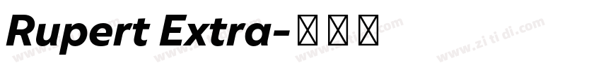 Rupert Extra字体转换